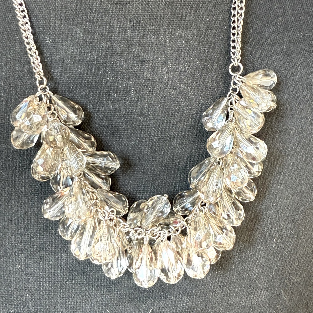 Fun Sweet Lola Beaded Fringe Necklace 22 inches see video